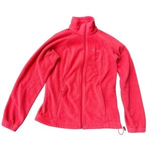 🪸❣️ Coral Red Columbia Fleece Jacket 🪸❣️
